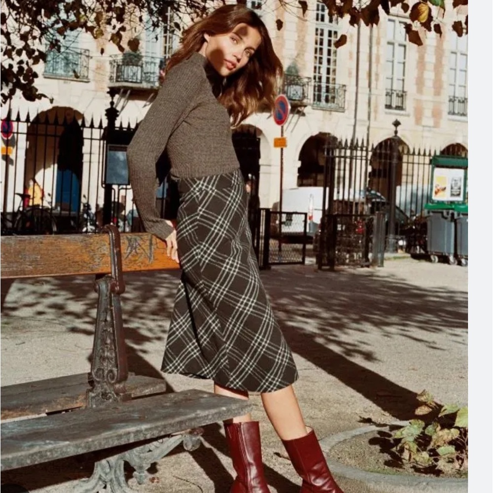 Rouje Cassie Tartan Skirt 36